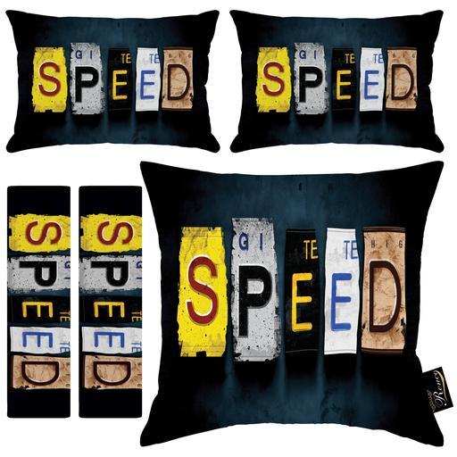 پشت گردنی صندلی خودرو و کاور کمربند ایمنی رنس مدل RR9-40905 به همراه کوسن